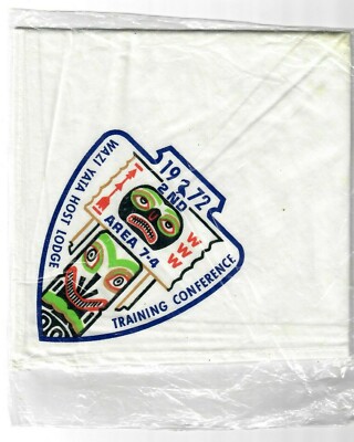 Boy Scout OA Area 7-4 1972 Conclave Neckerchief Wazi Yata 290 Host