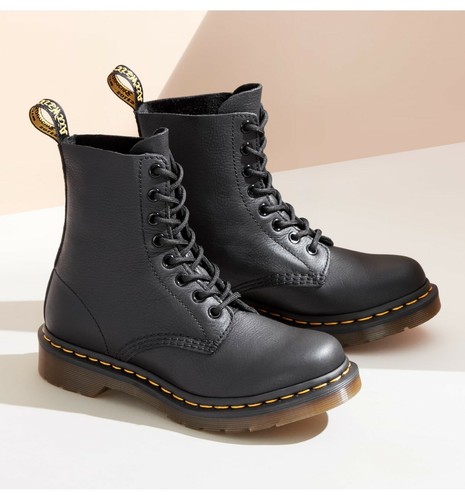NUOVO Dr. Martens uomo 1460 Nappa 8-Eye Nero Pelle Stivali Scarpe 11822002  | eBay