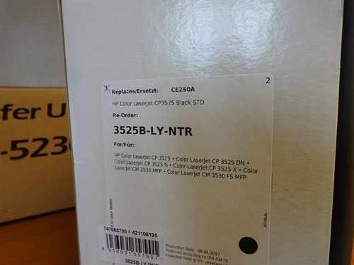 HP CE250A / HP 504A Toner kompatibel Black in ungeöffneter Verpackung - Bild 2 von 2