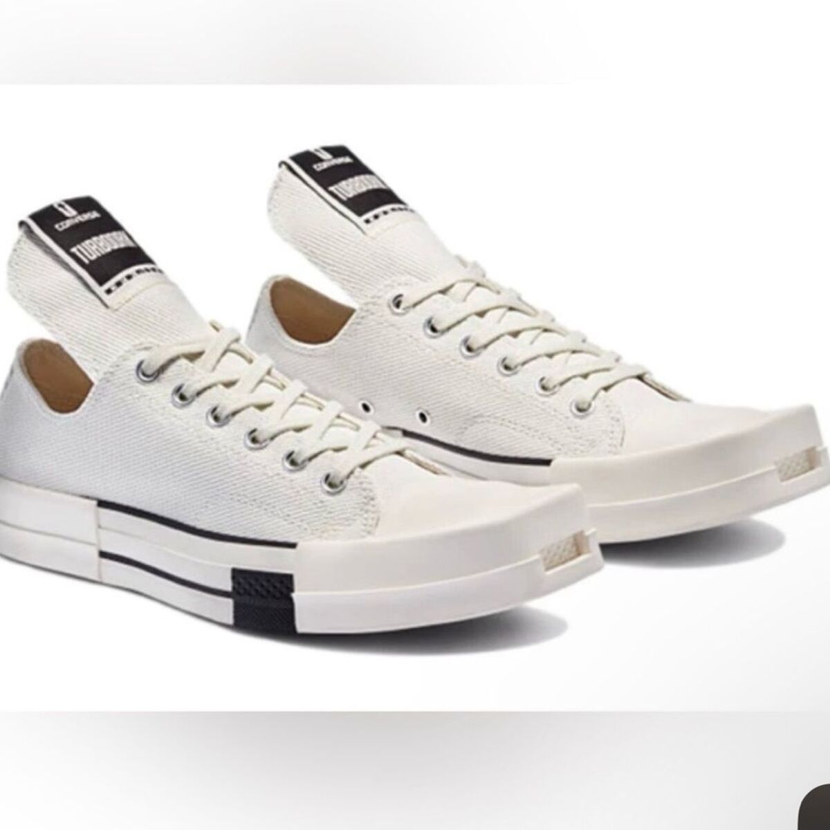 Rick Owens Drkshdw TurboDRK X Converse Collaboration Low Top Rick Owens Drkshdw TurboDRK X Converse Collaboration Low Top