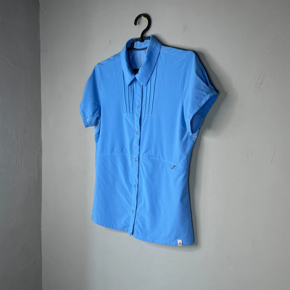 Nike ACG Damen T-Shirt Taschen Blau Snap Up S/S Größe M - Bild 2 von 4