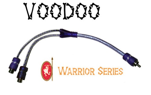 VooDoo CABLE Y adapter 1 male 2 Female Audio RCA PURPLE - Picture 3 of 3