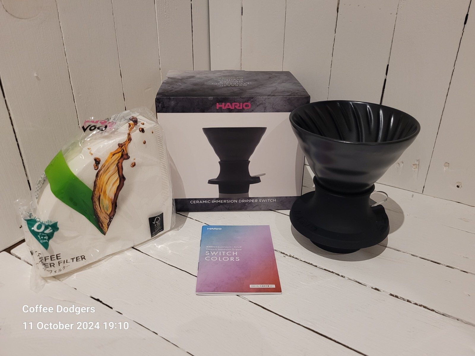 HARIO Immersion Dripper Switch Ceramic Colour SSDC-02-SMB-EU Made In Japan