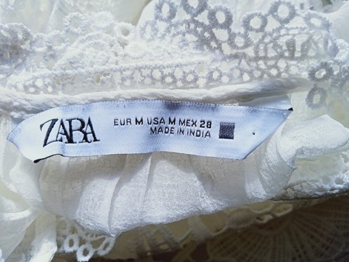 Zara Bluse. Creme Größe M sehr guter Zustand - Bild 3 von 3