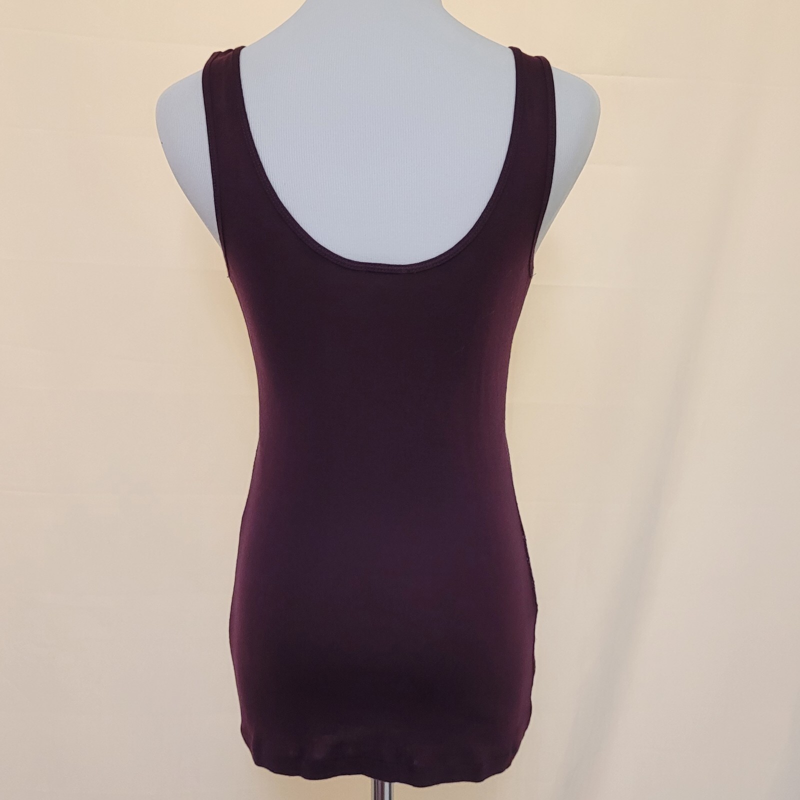 Express Sexy Basic Sequin Front Wine Double Scoop… - image 5