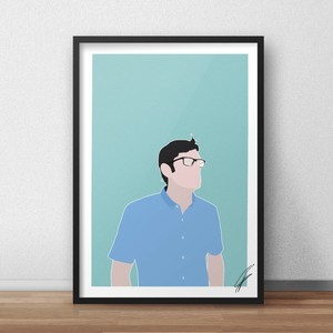 Louis Theroux Inspired Wall Art Print Poster A4 A3 Bbc Documentary Weird Ebay