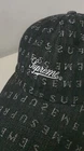 SS20 Supreme Jacquard Logos denim 6 panel cap black hat