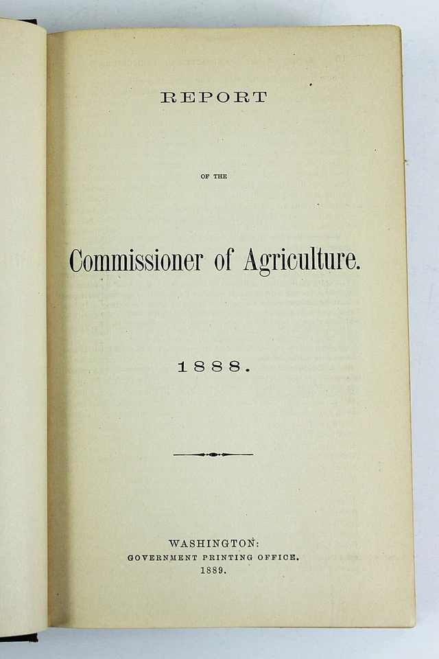 1888 DEPARTMENT OF AGRICULTURE Report Color & B/W Plates and Maps Diseases Fruit - Image 2 of 4