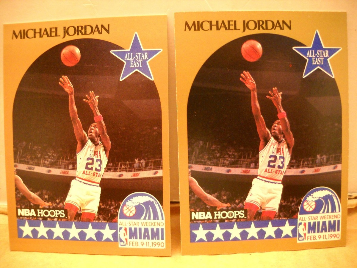 1990 NBA Hoops #5 Michael Jordan Chicago Bulls East All Star
