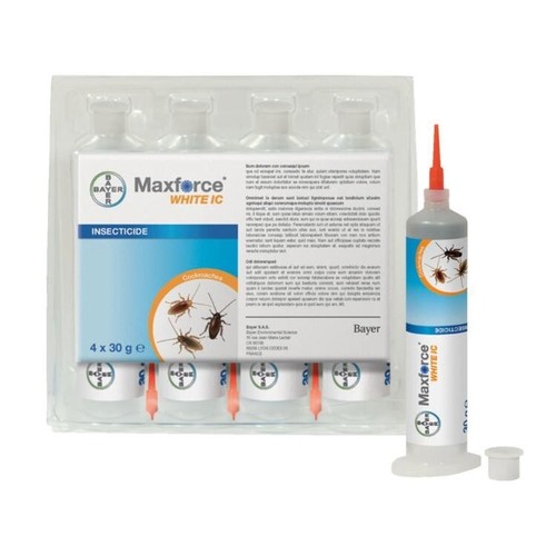 MAXFORCE WHITE 30GR. Gel matar CUCARACHAS. PROFESIONAL! BAYER Original! 1 tubo. - Imagen 2 de 2