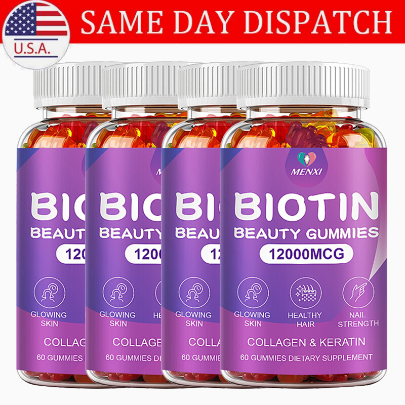 (1/2/4Pack) Collagen Gummies for Hair Skin and Nail, Premium Collagen Supplement