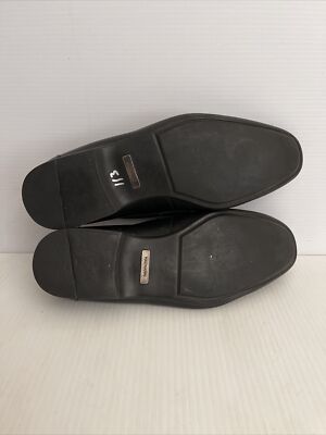 New! Magnanni Lino Black Leather Loafer Size 10 M 43 15061 DD150A Magnanni  main image 3