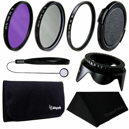 LSP 52mm Lens Filter UV CPL FLD Lens Accessory Kit for Nikon Canon DSLR Camera