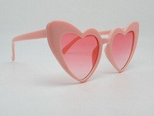 Heart Shape Barbie Pink Frame Pink Gradient Lens Cat Eye Love Fashion Sunglasses