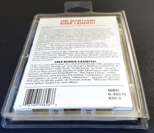 Vintage 1938-1988 WAR OF THE WORLDS 50th Anniversary (2) Cassettes MINT IN PACK - Picture 5 of 5