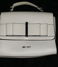 Nine West® Serah Off White Purse with Bow Accent