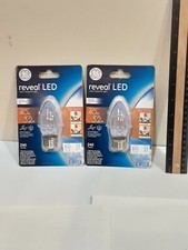 LOT OF 2 GE REVEAL LED 40 WATT DIMMABLE LIGHT BULBS