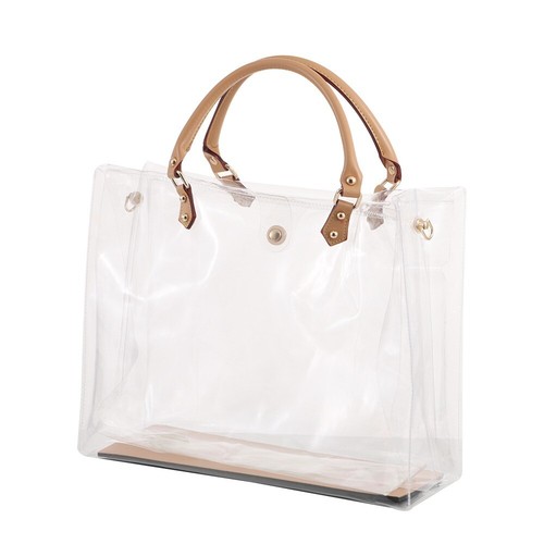 Clear Tote Bag PVC Gift Bag Fashion Handbag Making Kit Travel - Picture 17 of 17
