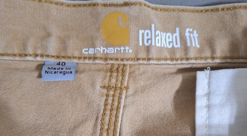 Carhartt Herren 40 Braun Duck Canvas Zimmermann Arbeitsshorts Relaxed Fit - Bild 7 von 7