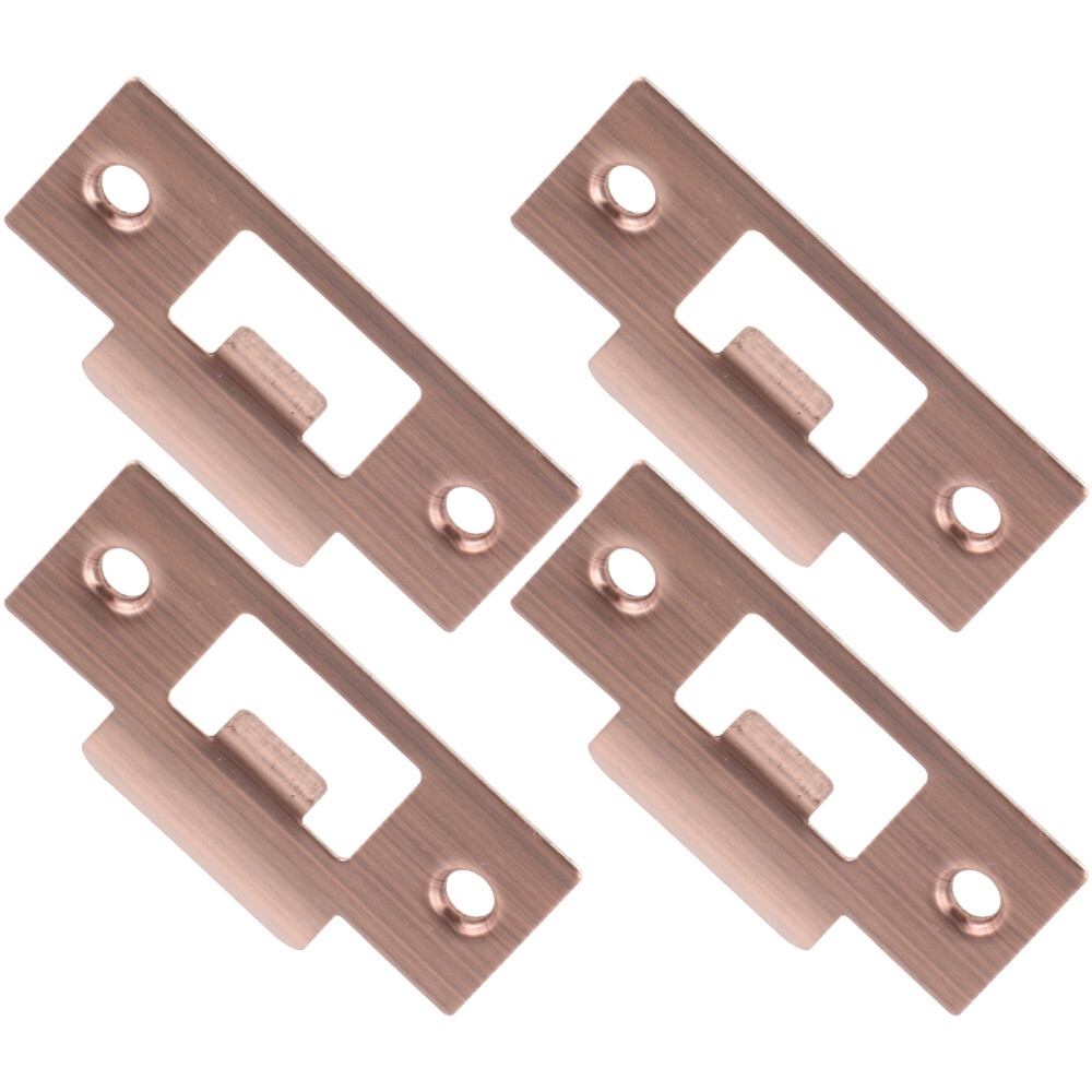 4pcs Deadbolt Reinforcement Plate Stainless Steel Door Guide Plates for