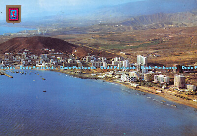 D048489 Costa Sur. Teneriffa. Luftaufnahme von Los Christianos und Las Americas Bea