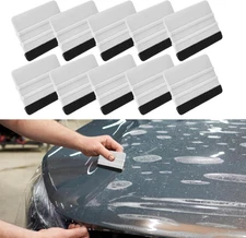 10 Pcs 4 In Vinyl Squeegee Felt Edge Squeegee Applicator Tool Scraper Soft Felt