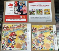 Paper Mario Sticker Star - Nintendo 3DS - case - manual + inserts ONLY - NO GAME
