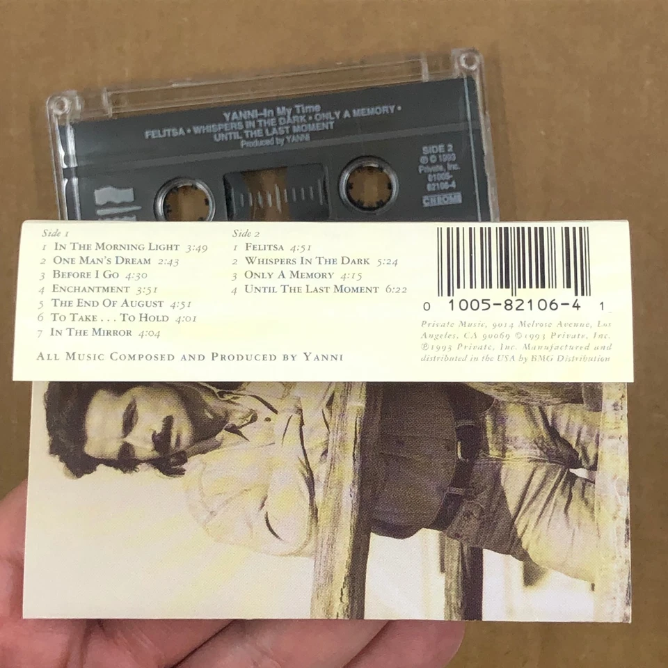 YANNI Cassette Tape IN MY TIME 90s New Age Ambient Electronic - Image 4 of 4