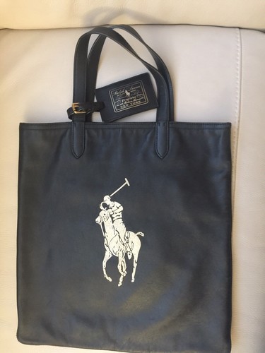 Borsa Donna Polo Ralph Lauren In Pelle Nera Morbida | eBay
