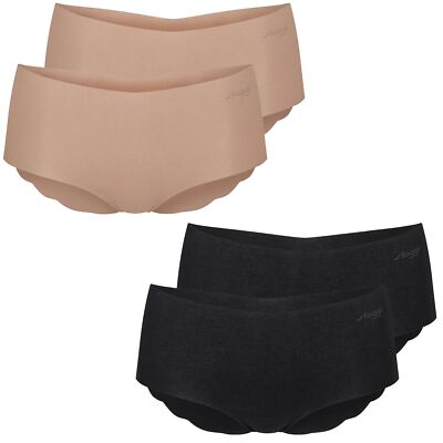 SLOGGI Damen Short Slip ZERO Modal soft leicht unsichtbar saumlos | 2 Stück