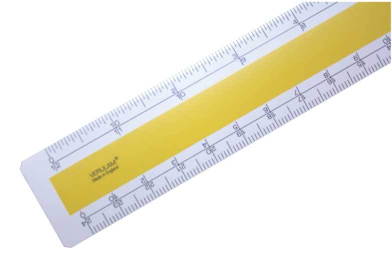 30cm 12"" No.809 imperial architects scale ruler 10ft=1"" 20ft=1"" 30ft=1"" 40ft=1""