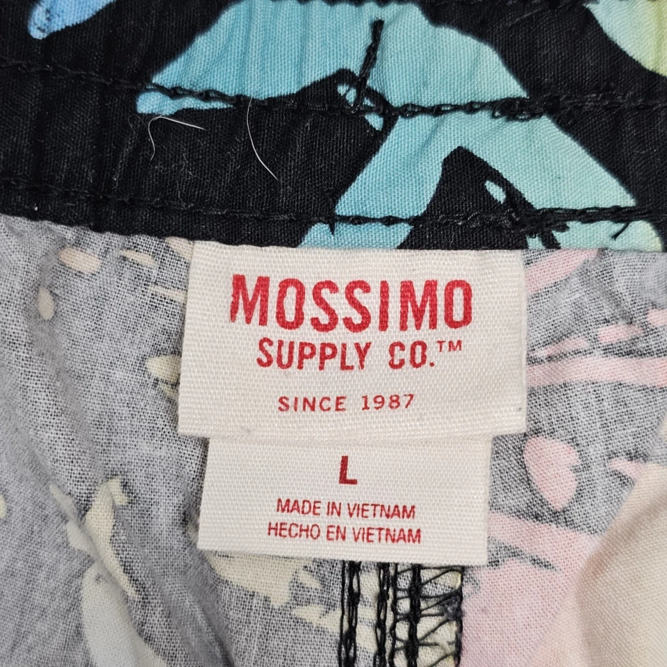 Pantalones Cortos de Playa Mossimo Supply Para Hombre Talla L Tropical Algodón Hawaiano Surf Foto 2 de 4