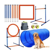 Dog Agility Training Equipment, 60-Piece Dog Obstacle Course Training Starter...