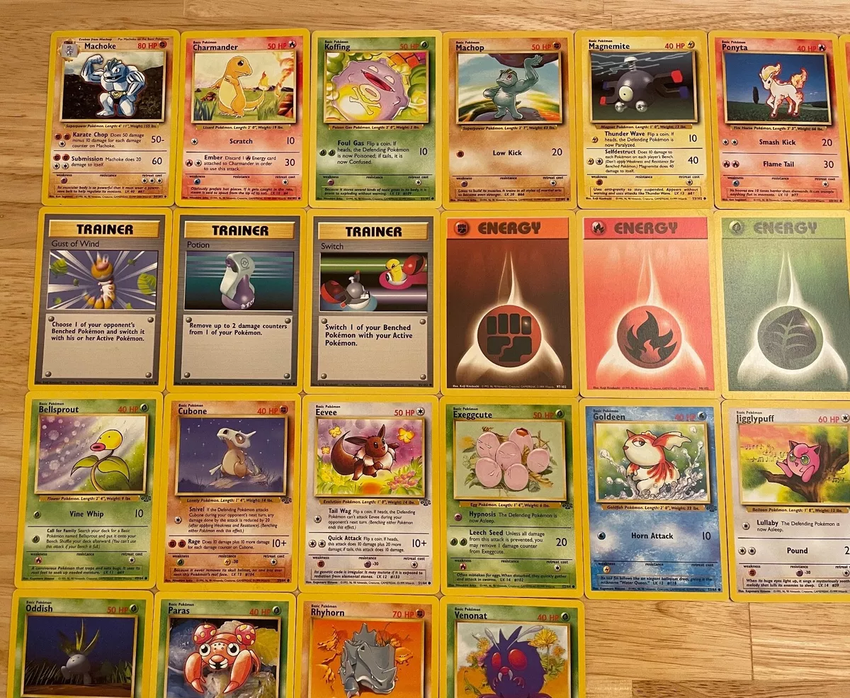 Cartas Pokemon - Baseset, Fossil, Jungle, Etc - Escorrega o Preço