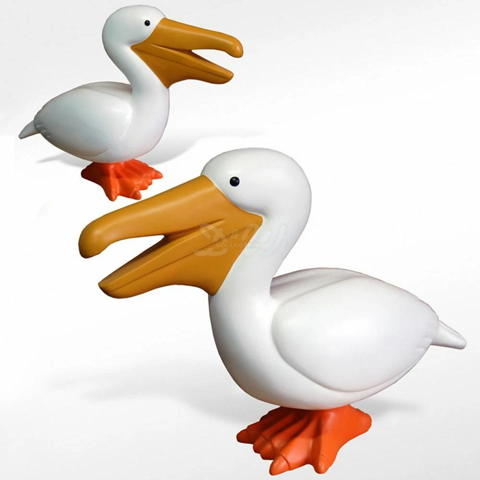 Deko WASSER VOGEL PELIKAN 93 cm Garten Tier Figur maritim MEER NORDSEE TEICH - Bild 1 von 1