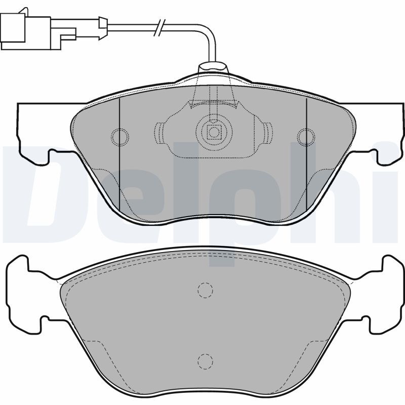 Plaquettes de frein DELPHI LP1587 pour réparer le freinage Fiat Marea
