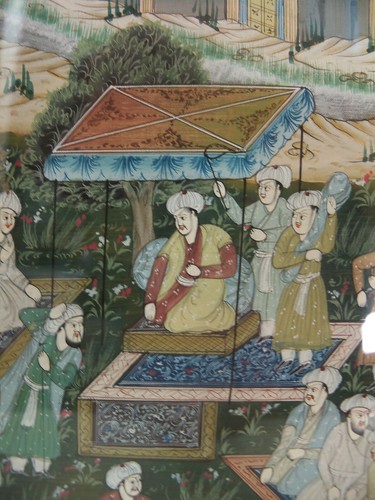 Antique Persian Miniature Watercolor Painting  Nicely Framed - Picture 1 of 11