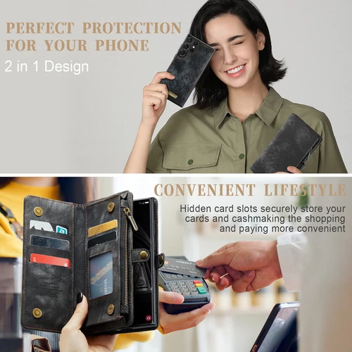 Für Samsung A15 A16 A56 A55 A35 Wallet Case Flip Ständer Leder Hülle Kartenfach - Bild 4 von 25