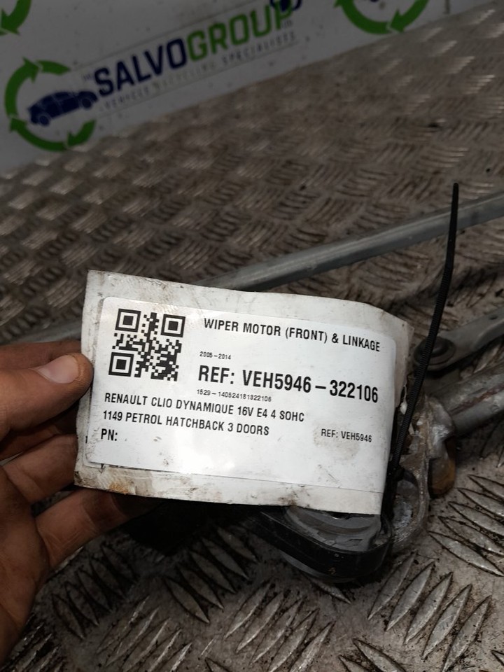 RENAULT CLIO WIPER MOTOR (FRONT) AND LINKAGE 8200383752 20052014 eBay