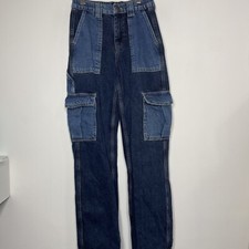 Urban Outfitters BDG High Waist Skate Jean 25W x 32L Cargo Wide Leg Baggy Denim