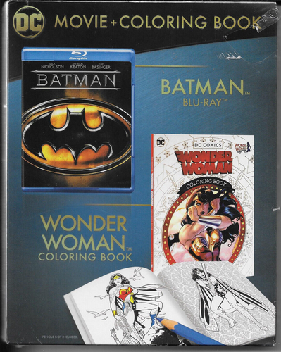 Batman avec livre de coloriage Wonder Woman (Blu-ray, 2017, écran large) livraison gratuite ! - Photo 1 sur 2