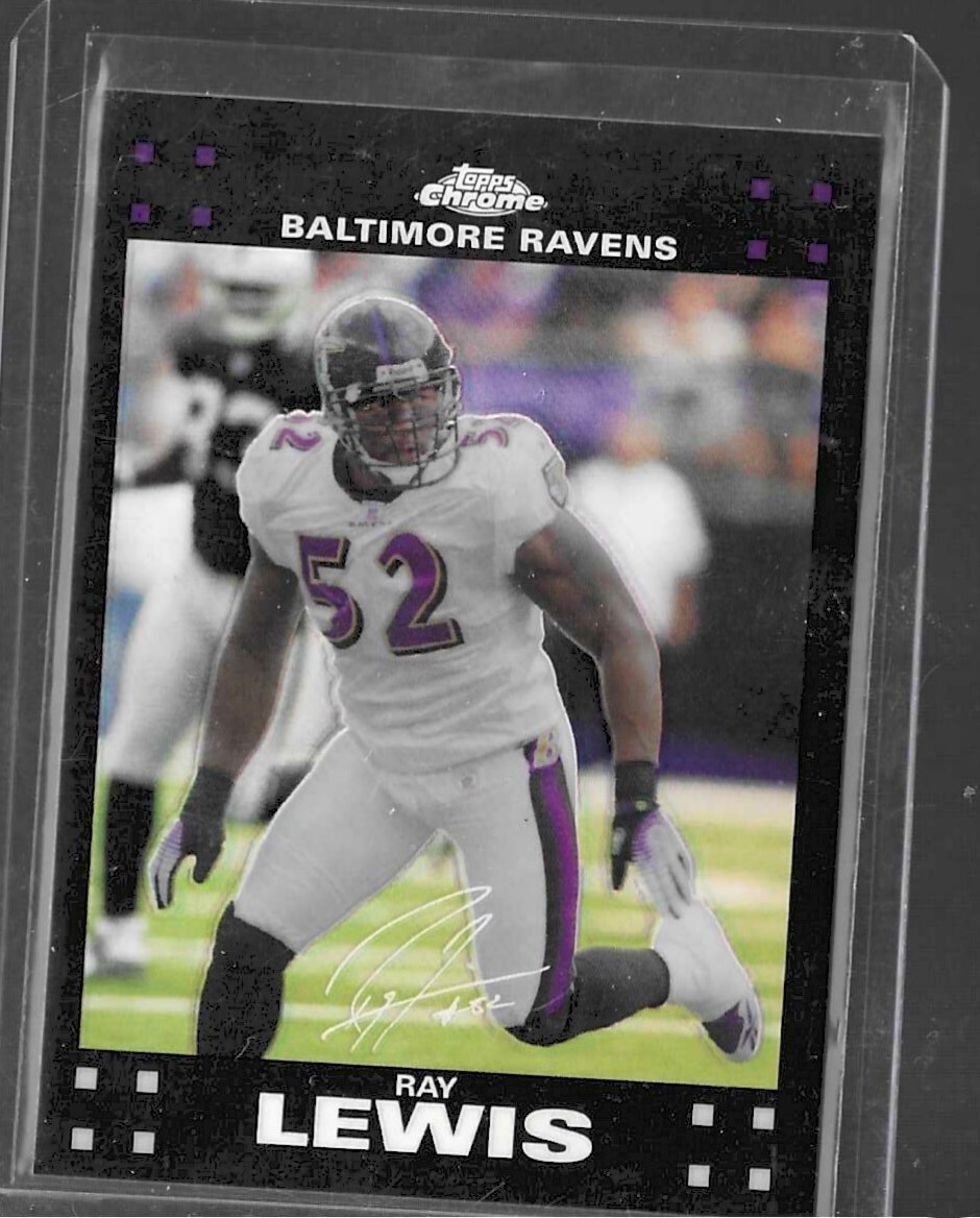 Ray Lewis 2007 Topps Chrome Refractor #TC95 Baltimore Ravens NFL!!