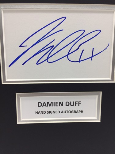 RARE Damien Duff Chelsea Signed Photo Display + COA AUTOGRAPH CFC IRELAND EIRE - Picture 3 of 3