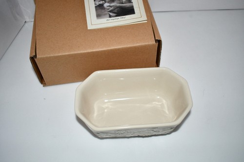Cuenco para servir Longaberger en relieve marfil #3163290 nuevo en caja - Imagen 2 de 5