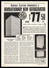 1934 General Electric "Liftop" Refrigerators & Fully Automatic Ranges Print Ad