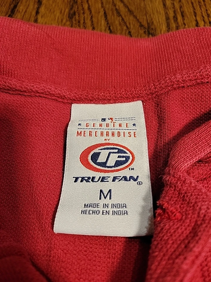 Camisa polo Philadelphia Phillies para hombre talla mediana MLB béisbol roja con cuello superior  Foto 3 de 4