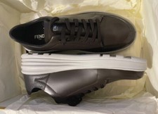 Fendi - Sneakers Uomo - Pelle - Testa Di Moro - Nuovo Con Cartellino -