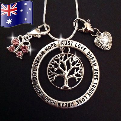 Tree of Life Inpirational 925 Sterling Silver Chain Pendant Charm ...