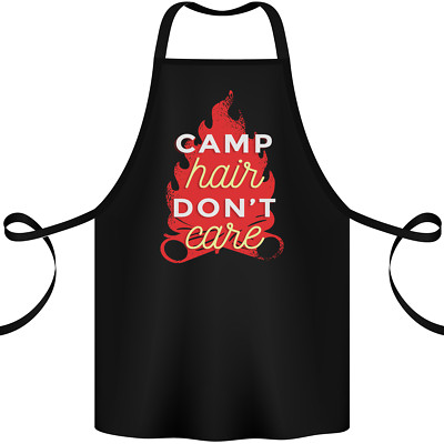 Lustige Camping Camp Hair Dont Care Wohnwagen Baumwolle Schürze 100% Bio