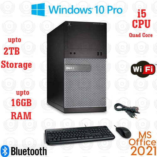 WINDOWS 10 PC Dell Desktop Computer PC i5-4570 16GB RAM SSD 2TB HDMI DP Office21 - Image 4 of 4